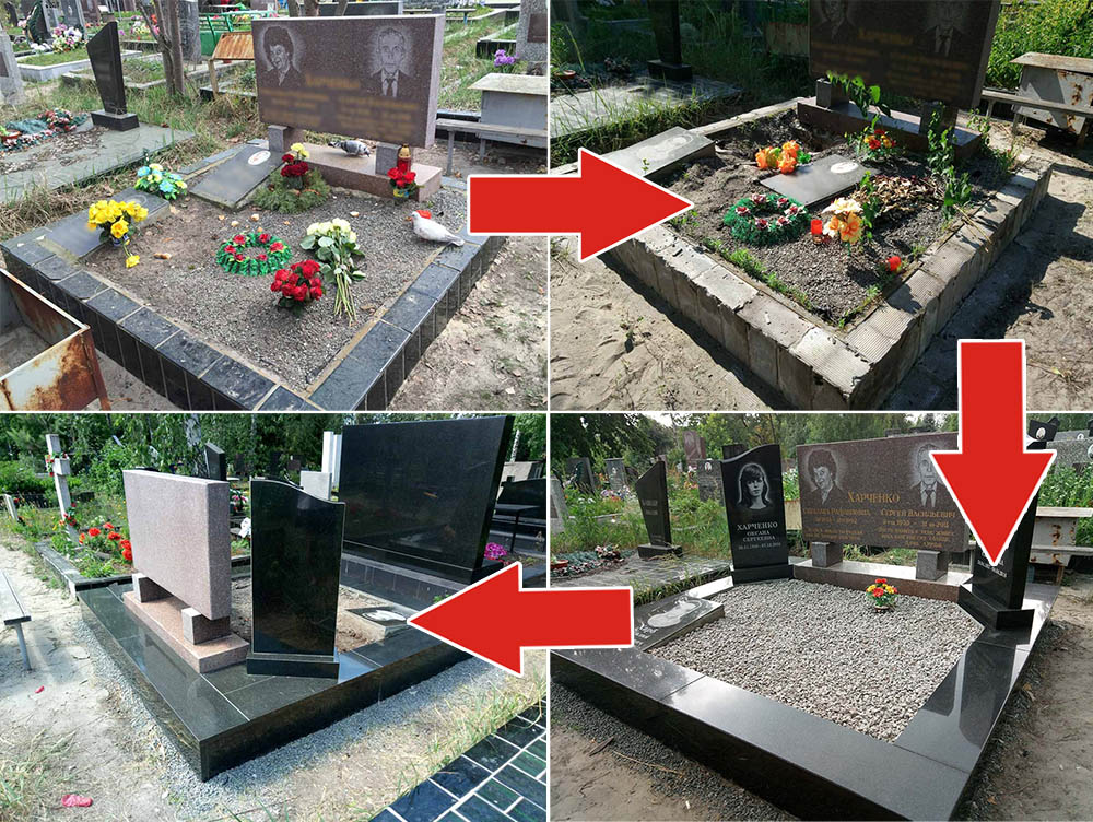 Реконструкция памятников в Ирпене